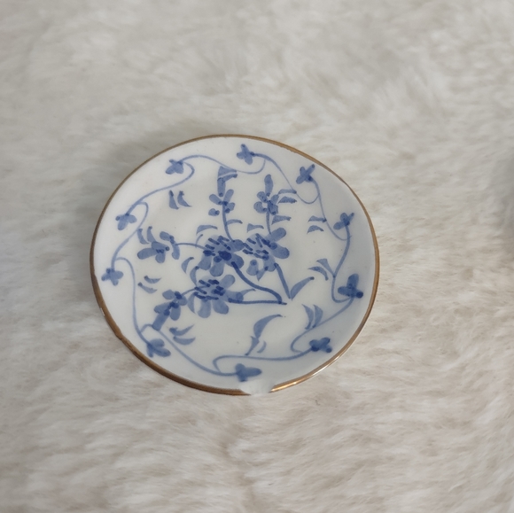 Miniature Tea Set 10 Pieces Blue and White Thailand - Picture 4 of 9
